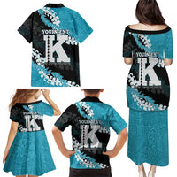 Personalized Kapolei Hawaii High School Family Matching Puletasi and Hawaiian Shirt Puakenikeni Lei Hawaiian Pattern LT14 - Polynesian Pride