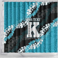 Personalized Kapolei Hawaii High School Shower Curtain Puakenikeni Lei Hawaiian Pattern - Polynesian Pride