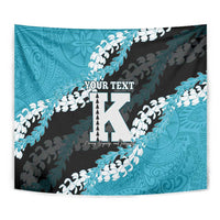 Personalized Kapolei Hawaii High School Tapestry Puakenikeni Lei Hawaiian Pattern - Polynesian Pride