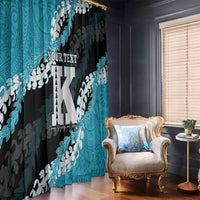 Personalized Kapolei Hawaii High School Window Curtain Puakenikeni Lei Hawaiian Pattern LT14 - Polynesian Pride