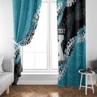 Personalized Kapolei Hawaii High School Window Curtain Puakenikeni Lei Hawaiian Pattern LT14 - Polynesian Pride