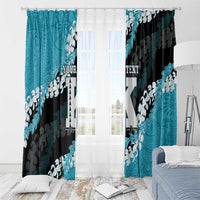 Personalized Kapolei Hawaii High School Window Curtain Puakenikeni Lei Hawaiian Pattern LT14 - Polynesian Pride