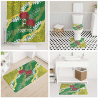 Personalized Leilehua Hawaii High School Bathroom Set Puakenikeni Lei Hawaiian Pattern LT14 - Polynesian Pride