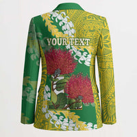 Personalized Leilehua Hawaii High School Blazer Puakenikeni Lei Hawaiian Pattern LT14 - Polynesian Pride