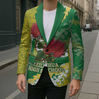 Personalized Leilehua Hawaii High School Blazer Puakenikeni Lei Hawaiian Pattern LT14 - Polynesian Pride
