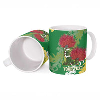 Personalized Leilehua Hawaii High School Ceramic Mug Puakenikeni Lei Hawaiian Pattern LT14 - Polynesian Pride