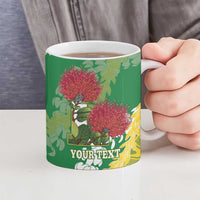 Personalized Leilehua Hawaii High School Ceramic Mug Puakenikeni Lei Hawaiian Pattern LT14 - Polynesian Pride