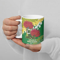 Personalized Leilehua Hawaii High School Ceramic Mug Puakenikeni Lei Hawaiian Pattern LT14 - Polynesian Pride
