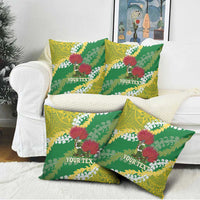 Personalized Leilehua Hawaii High School Pillow Cover Puakenikeni Lei Hawaiian Pattern LT14 - Polynesian Pride
