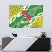 Personalized Leilehua Hawaii High School Tapestry Puakenikeni Lei Hawaiian Pattern - Polynesian Pride