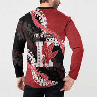 Personalized Kalani Hawaii High School Button Sweatshirt Puakenikeni Lei Hawaiian Pattern LT14 - Polynesian Pride