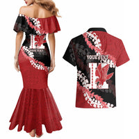 Personalized Kalani Hawaii High School Couples Matching Mermaid Dress and Hawaiian Shirt Puakenikeni Lei Hawaiian Pattern LT14 - Polynesian Pride