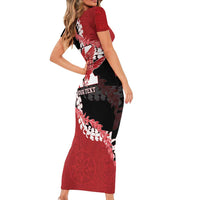 Personalized Kalani Hawaii High School Family Matching Short Sleeve Bodycon Dress and Hawaiian Shirt Puakenikeni Lei Hawaiian Pattern LT14 - Polynesian Pride