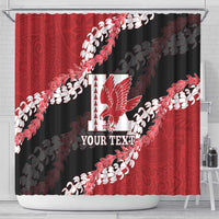 Personalized Kalani Hawaii High School Shower Curtain Puakenikeni Lei Hawaiian Pattern LT14 - Polynesian Pride