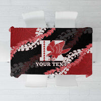 Personalized Kalani Hawaii High School Tablecloth Puakenikeni Lei Hawaiian Pattern LT14 Red - Polynesian Pride