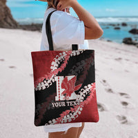 Personalized Kalani Hawaii High School Tote Bag Puakenikeni Lei Hawaiian Pattern - Polynesian Pride