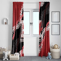 Personalized Kalani Hawaii High School Window Curtain Puakenikeni Lei Hawaiian Pattern LT14 - Polynesian Pride