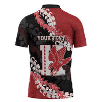 Personalized Kalani Hawaii High School Zipper Polo Shirt Puakenikeni Lei Hawaiian Pattern LT14 - Polynesian Pride