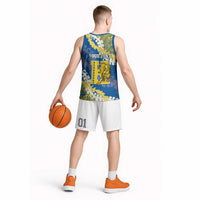 Personalized Kaiser Hawaii High School Basketball Jersey Puakenikeni Lei Hawaiian Pattern LT14 - Polynesian Pride