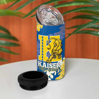 Personalized Kaiser Hawaii High School 4 in 1 Can Cooler Tumbler Puakenikeni Lei Hawaiian Pattern LT14 - Polynesian Pride