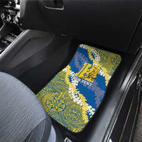 Personalized Kaiser Hawaii High School Car Mats Puakenikeni Lei Hawaiian Pattern LT14 - Polynesian Pride