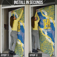 Personalized Kaiser Hawaii High School Door Cover Puakenikeni Lei Hawaiian Pattern LT14 - Polynesian Pride