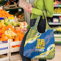 Kaiser Hawaii High School Grocery Bag Puakenikeni Lei Hawaiian Pattern LT14 - Polynesian Pride