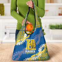 Kaiser Hawaii High School Grocery Bag Puakenikeni Lei Hawaiian Pattern LT14 - Polynesian Pride
