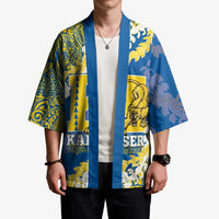 Personalized Kaiser Hawaii High School Kimono Puakenikeni Lei Hawaiian Pattern LT14 - Polynesian Pride