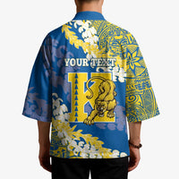 Personalized Kaiser Hawaii High School Kimono Puakenikeni Lei Hawaiian Pattern LT14 - Polynesian Pride