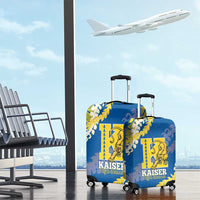 Kaiser Hawaii High School Luggage Cover Puakenikeni Lei Hawaiian Pattern - Polynesian Pride
