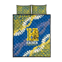 Kaiser Hawaii High School Quilt Bed Set Puakenikeni Lei Hawaiian Pattern LT14 - Polynesian Pride