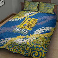 Kaiser Hawaii High School Quilt Bed Set Puakenikeni Lei Hawaiian Pattern LT14 - Polynesian Pride