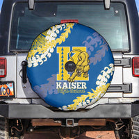 Kaiser Hawaii High School Spare Tire Cover Puakenikeni Lei Hawaiian Pattern - Polynesian Pride