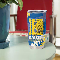 Personalized Kaiser Hawaii High School Tumbler Cup Puakenikeni Lei Hawaiian Pattern LT14 - Polynesian Pride