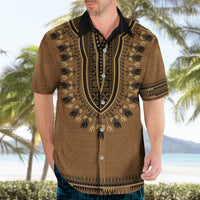 Brown African Dashiki With Fijian Tapa Pattern Hawaiian Shirt LT14 - Polynesian Pride