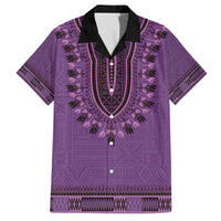 Purple African Dashiki With Fijian Tapa Pattern Hawaiian Shirt LT14 Purple - Polynesian Pride