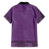 Purple African Dashiki With Fijian Tapa Pattern Hawaiian Shirt LT14 - Polynesian Pride