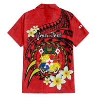 Personalised Tonga Emancipation Day Hawaiian Shirt Tongan Ngatu Pattern - Red Version LT14 - Polynesian Pride