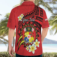 Personalised Tonga Emancipation Day Hawaiian Shirt Tongan Ngatu Pattern - Red Version LT14 - Polynesian Pride
