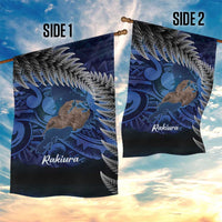 New Zealand Stewart Island Garden Flag Rakiura Kiwi Maori Glowing Sky