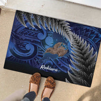 New Zealand Stewart Island Rubber Doormat Rakiura Kiwi Maori Glowing Sky
