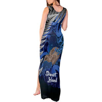 New Zealand Stewart Island Tank Maxi Dress Rakiura Kiwi Maori Glowing Sky