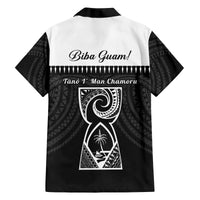 Guam Liberation Day Family Matching Off Shoulder Maxi Dress and Hawaiian Shirt Biba Guahan Chamorro 80th Anniversary - Black