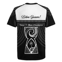 Guam Liberation Day Rugby Jersey Biba Guahan Chamorro 80th Anniversary - Black LT14 - Polynesian Pride