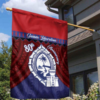 Guam Liberation Day Garden Flag Biba Guahan Chamorro 80th Anniversary - Blue LT14 - Polynesian Pride