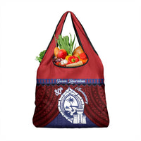 Guam Liberation Day Grocery Bag Biba Guahan Chamorro 80th Anniversary - Blue