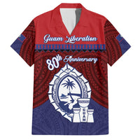 Guam Liberation Day Hawaiian Shirt Biba Guahan Chamorro 80th Anniversary - Blue LT14 Blue - Polynesian Pride