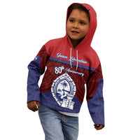 Guam Liberation Day Kid Hoodie Biba Guahan Chamorro 80th Anniversary - Blue LT14 - Polynesian Pride