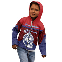 Guam Liberation Day Kid Hoodie Biba Guahan Chamorro 80th Anniversary - Blue LT14 - Polynesian Pride